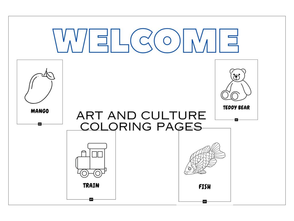 Art and Culture Coloring Pages