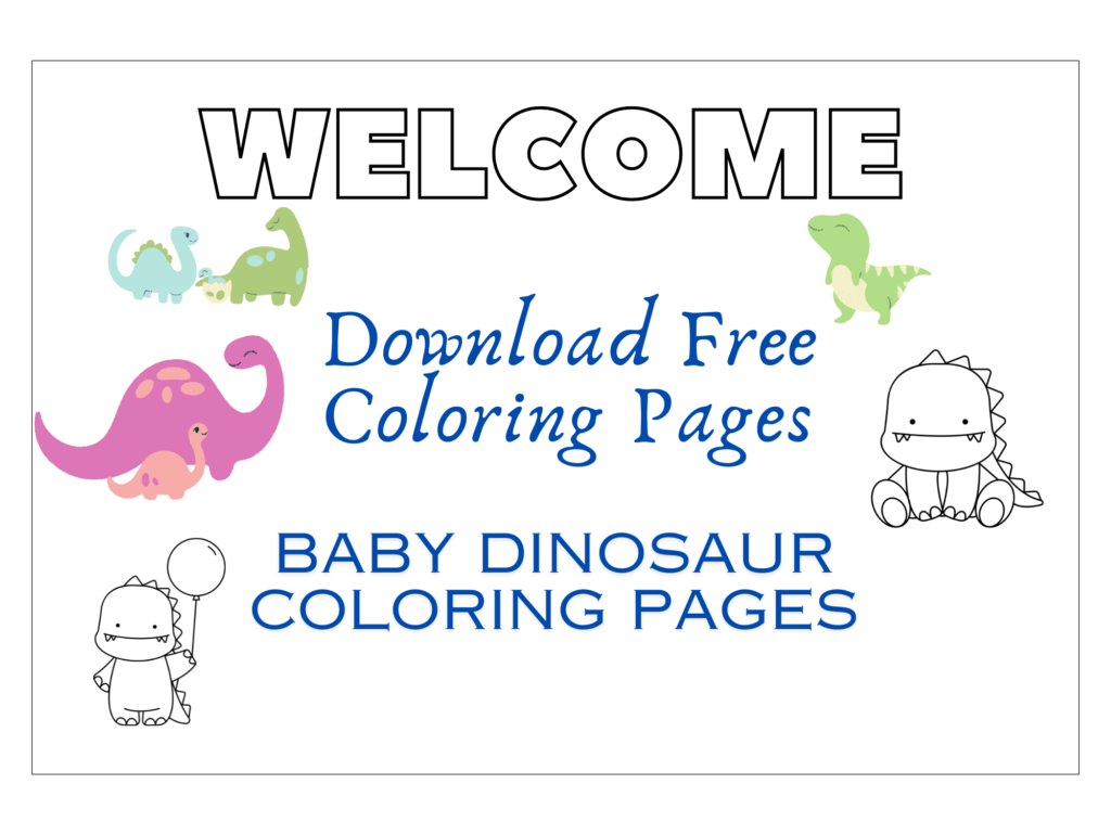 Baby Dinosaur Coloring Pages free download