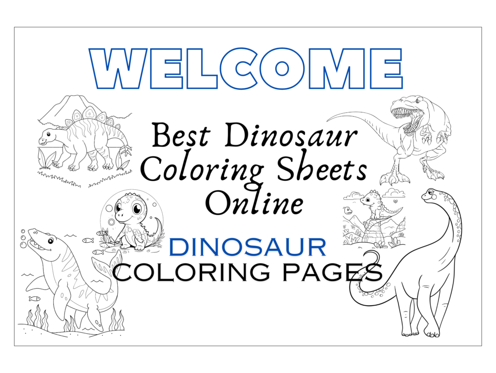 Dinosaur coloring pages