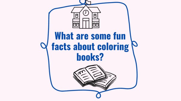 What are some fun facts about coloring books?