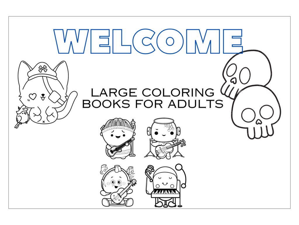 Large Coloring Books for Adults