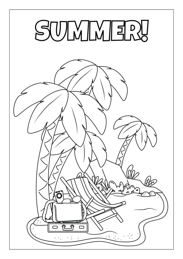 Nature with Landscapes Coloring Pages